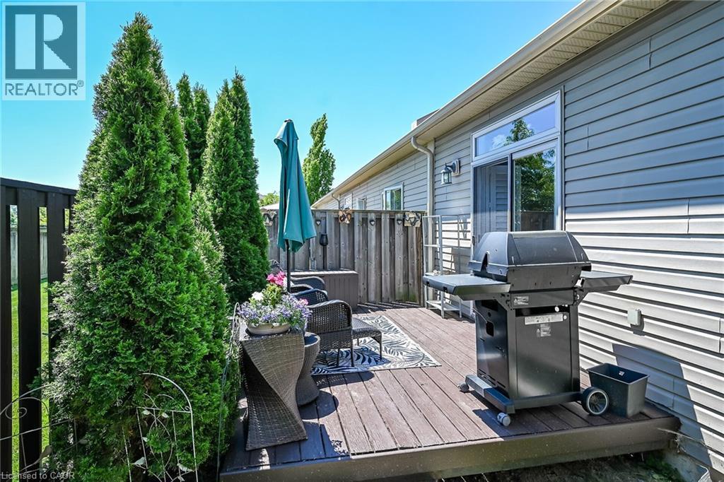 Cozy outdoor space. - 6 Gaddye Lane, Binbrook, ON - Outdoor With Deck Patio Veranda With Exterior