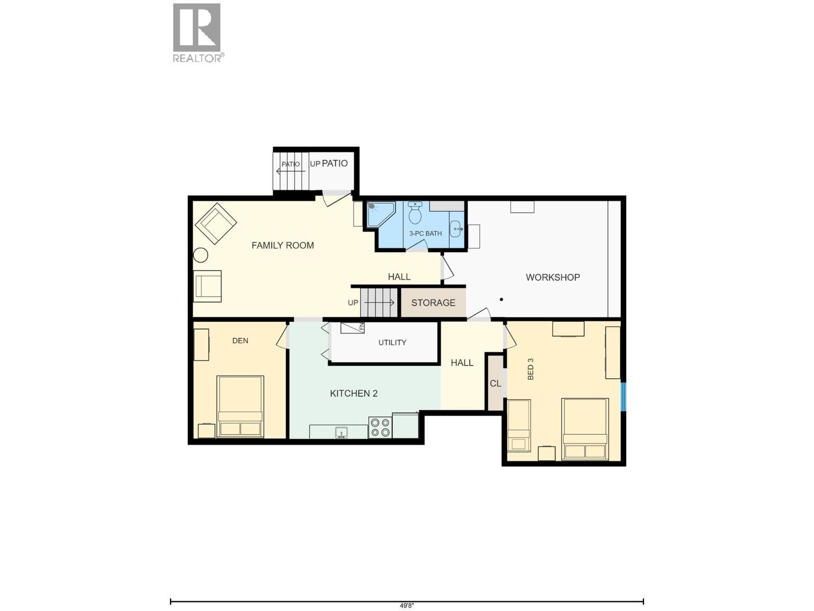 Floor Plan - Basement - 6763 Meadows Drive, Oliver, BC