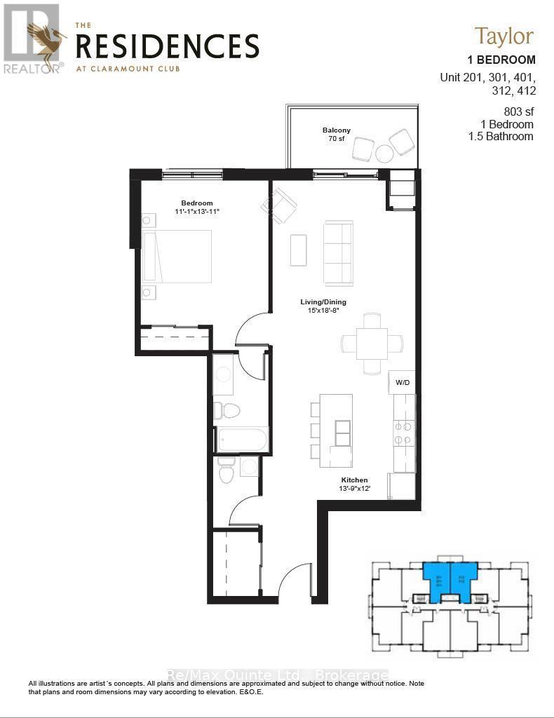 Floorplan Suite 201 - 201 - 12 Clara Drive, Prince Edward County (Picton Ward), ON
