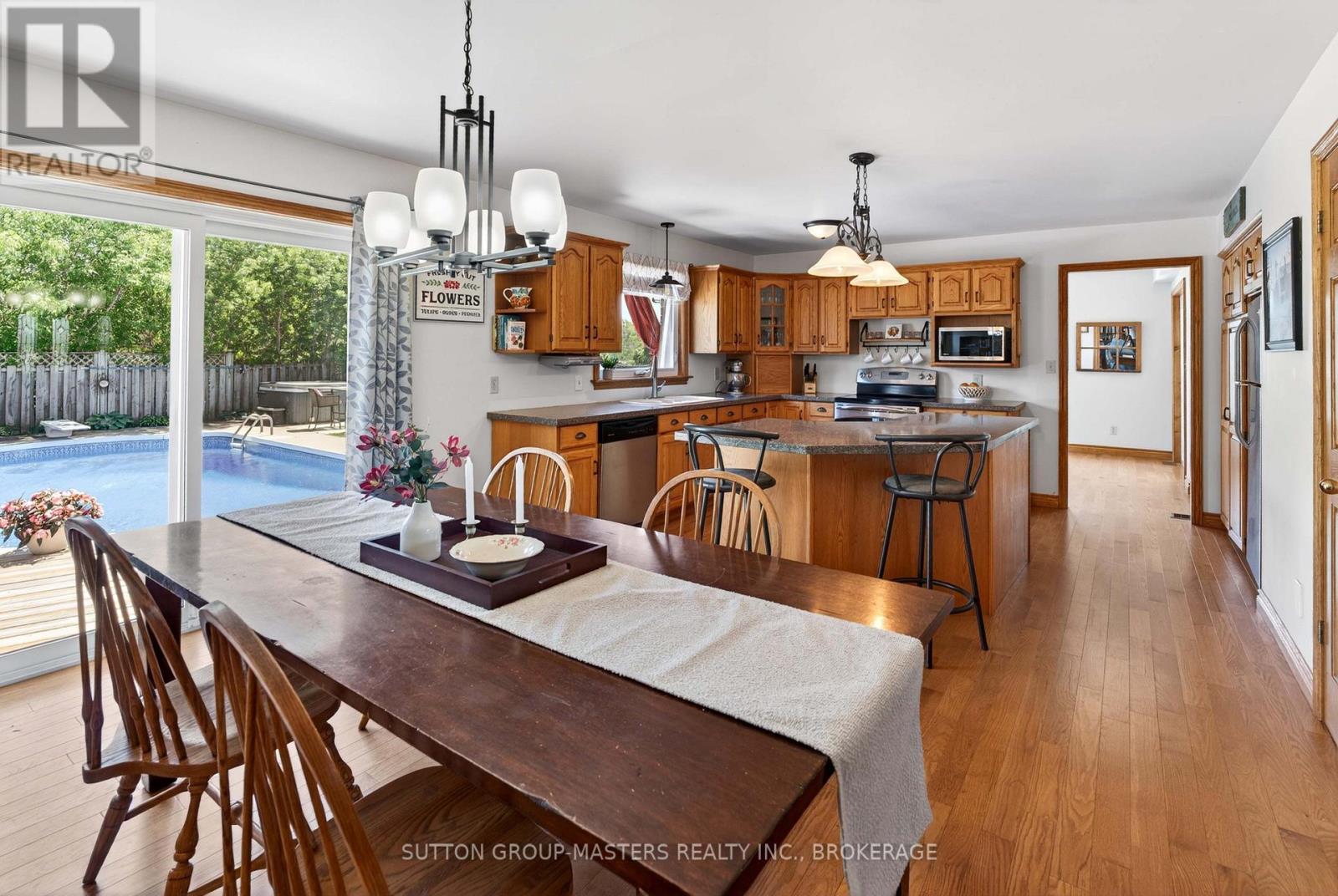 Walkout to pool and open to Kithen - 1760 County Rd. 1 E Road E, Stone Mills (Stone Mills), ON