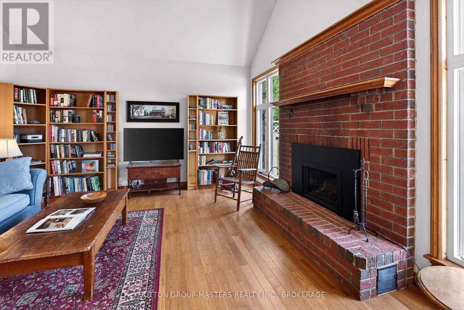 Great Room with new Gas fireplace - 1760 County Rd. 1 E Road E, Stone Mills (Stone Mills), ON