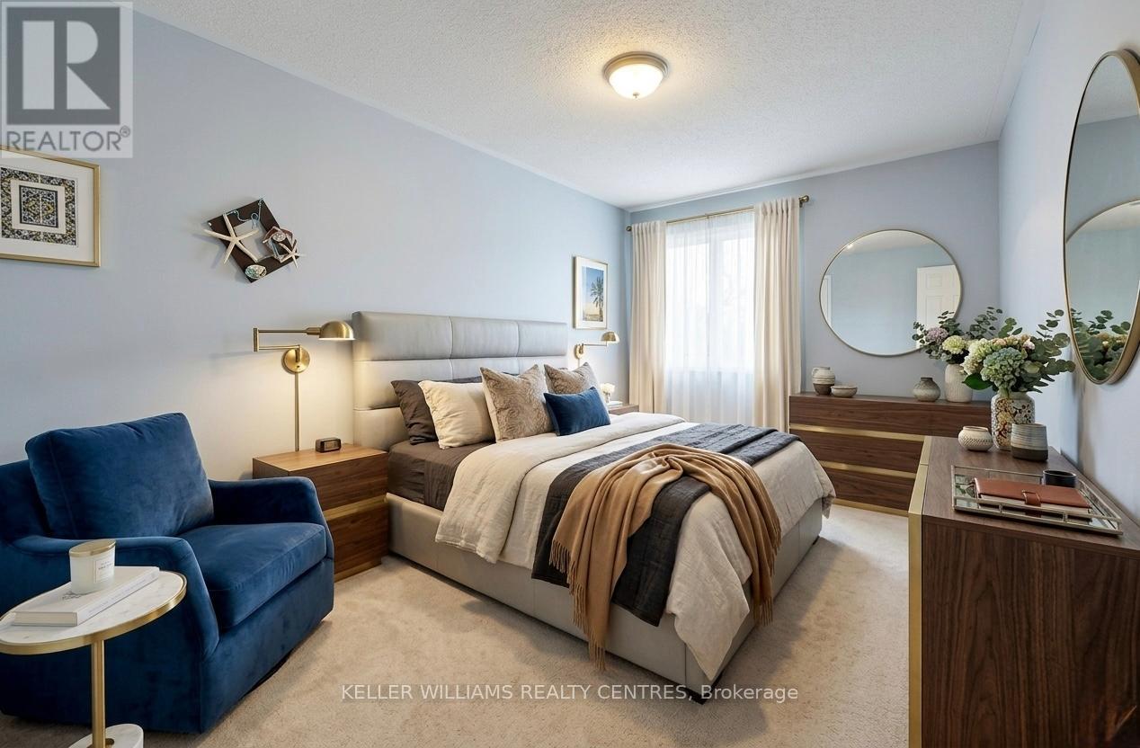 Primary Room - Virtually Staged - 304 - 131 Taunton Road E, Oshawa, ON - Indoor Photo Showing Bedroom