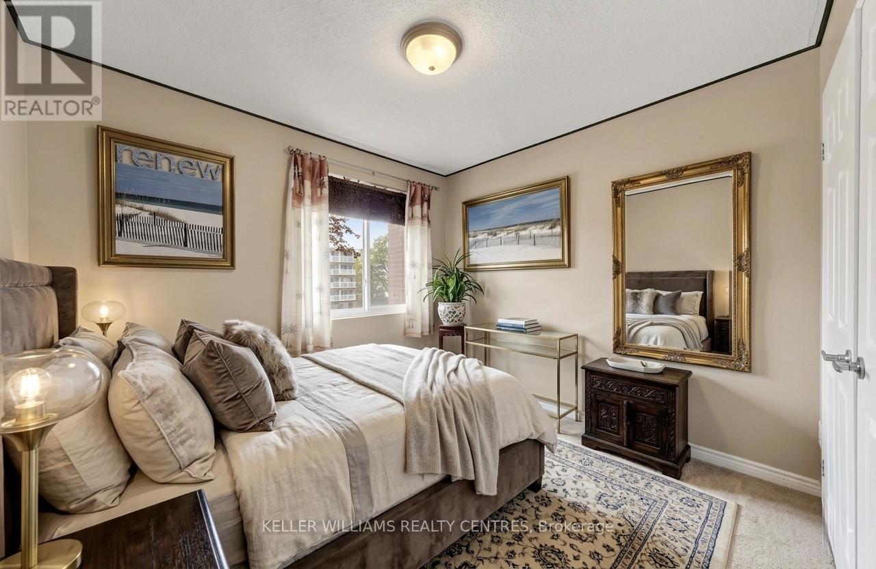Second Bedroom - Virtually Staged - 304 - 131 Taunton Road E, Oshawa, ON - Indoor Photo Showing Bedroom