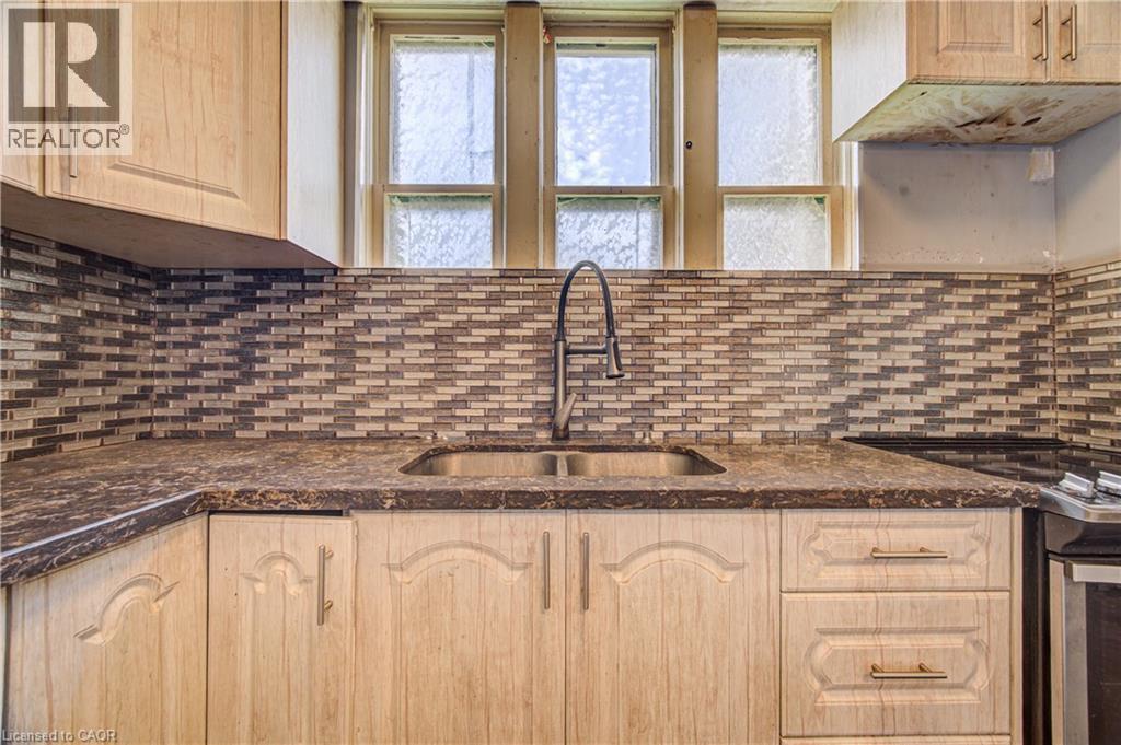 59 Irvin Street, Kitchener, ON - Indoor Photo Showing Kitchen With Double Sink