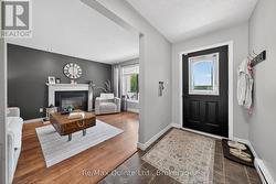 Dining rm and front entrance -