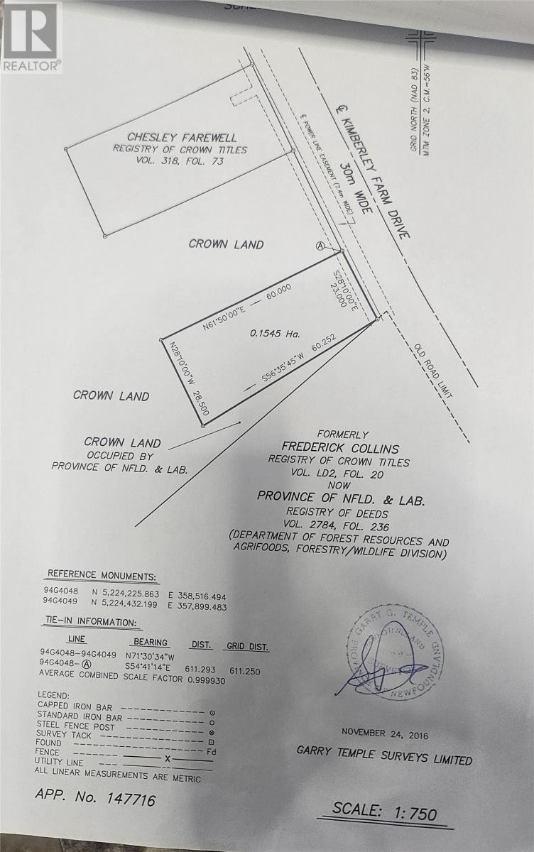 Survey - 150 Kimberly Farm Road, Winterland, NL