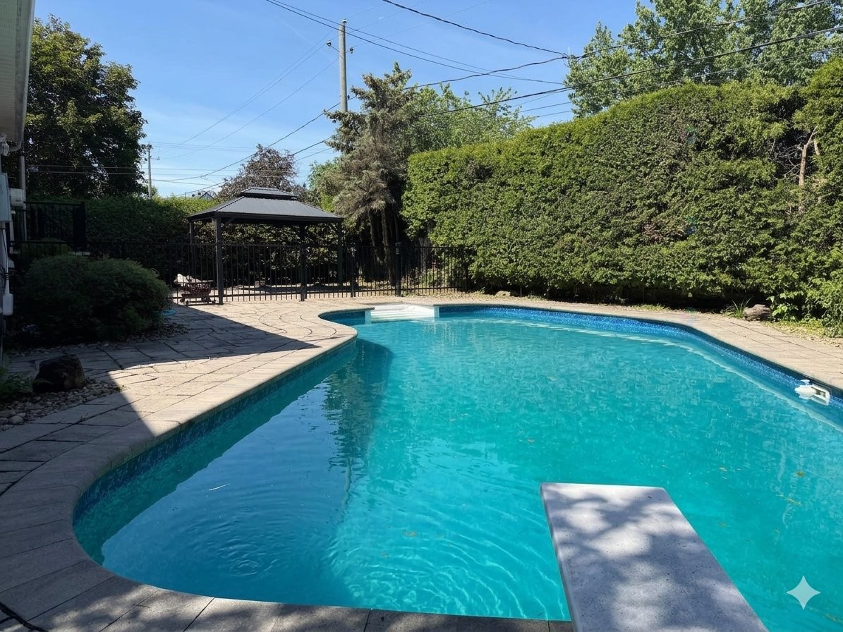 Courtyard - 621 Rue Pascal, Repentigny (Repentigny), QC - Outdoor With In Ground Pool With Backyard
