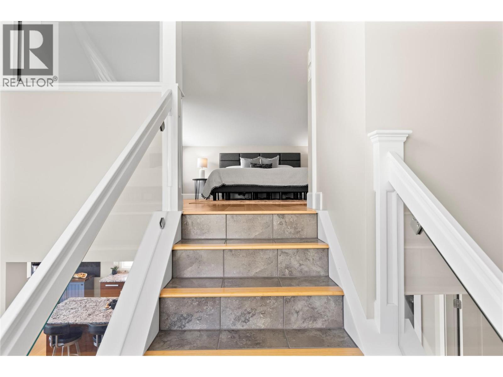 stairs to the primary bedroom - 6421 Eagle Bay Road Unit# 13, Eagle Bay, BC