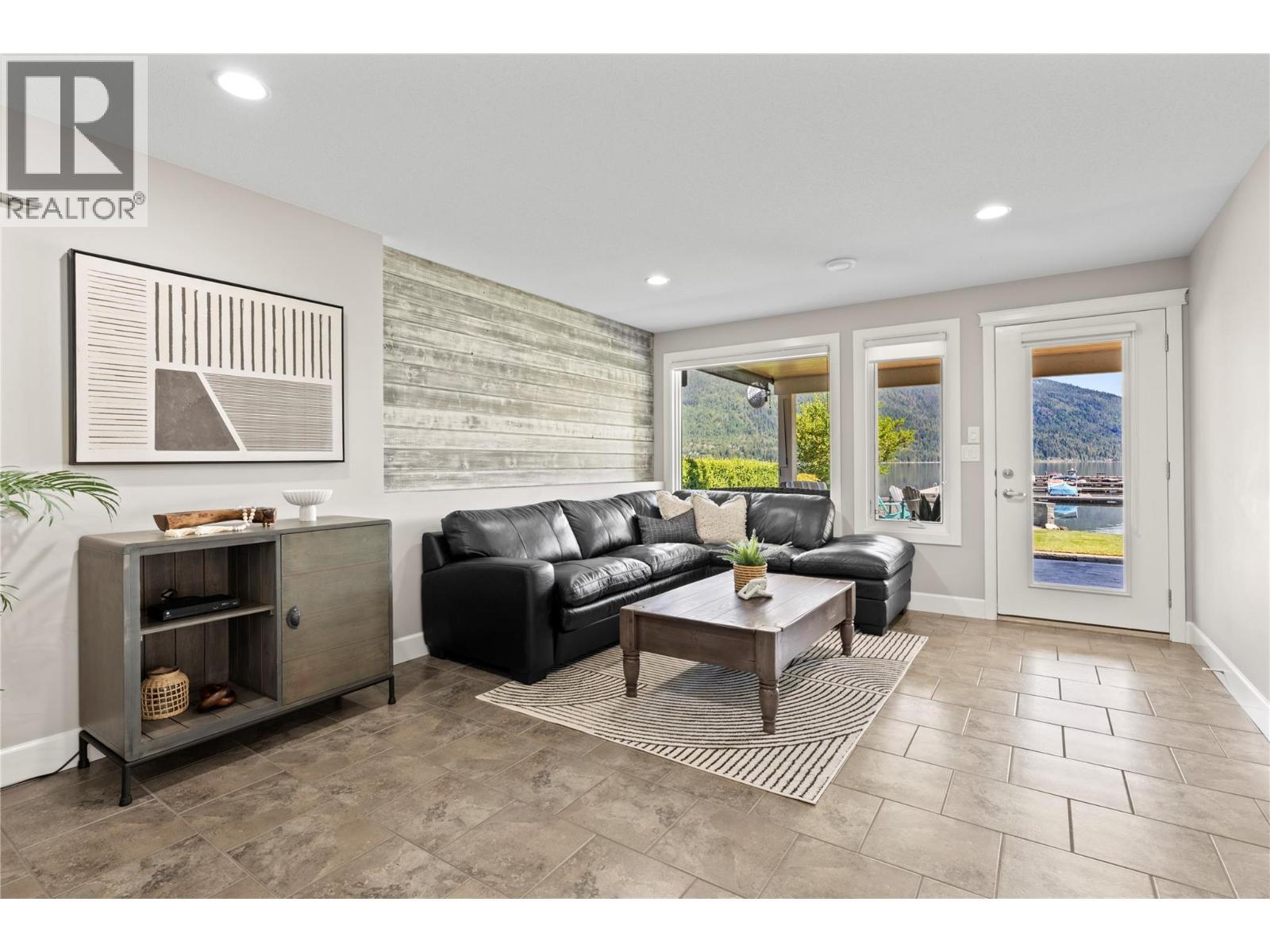 infloor heating make this tile floor cozy and easy to clean in the winter and nice and cool in the summer - 6421 Eagle Bay Road Unit# 13, Eagle Bay, BC