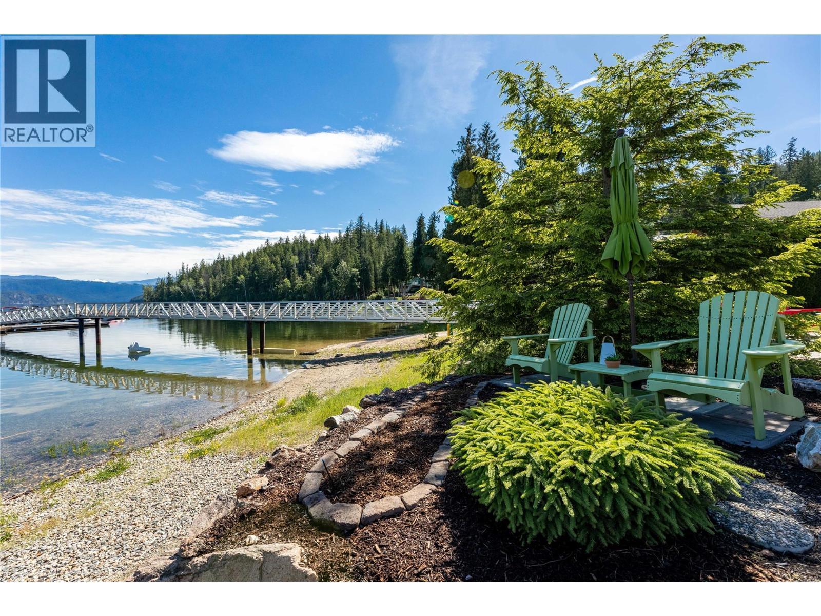 The sunset watching chairs, perfectly seated to face west over the water - 6421 Eagle Bay Road Unit# 13, Eagle Bay, BC