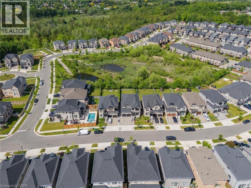 Aerial view of a residential neighborhood with diverse architectural styles - 57 Hollybrook Trail, Kitchener, ON