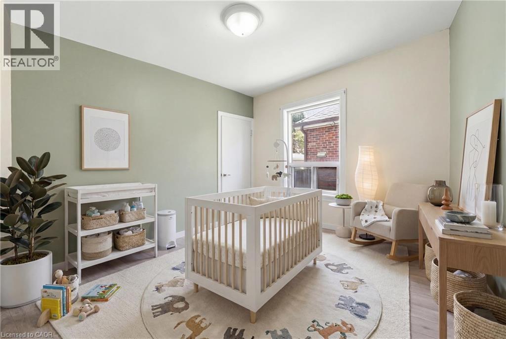 virtually staged bedroom - 97 Tragina Avenue S, Hamilton, ON