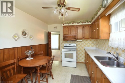19 Gildea Street, Hamilton, ON - Indoor Photo Showing Kitchen With Double Sink