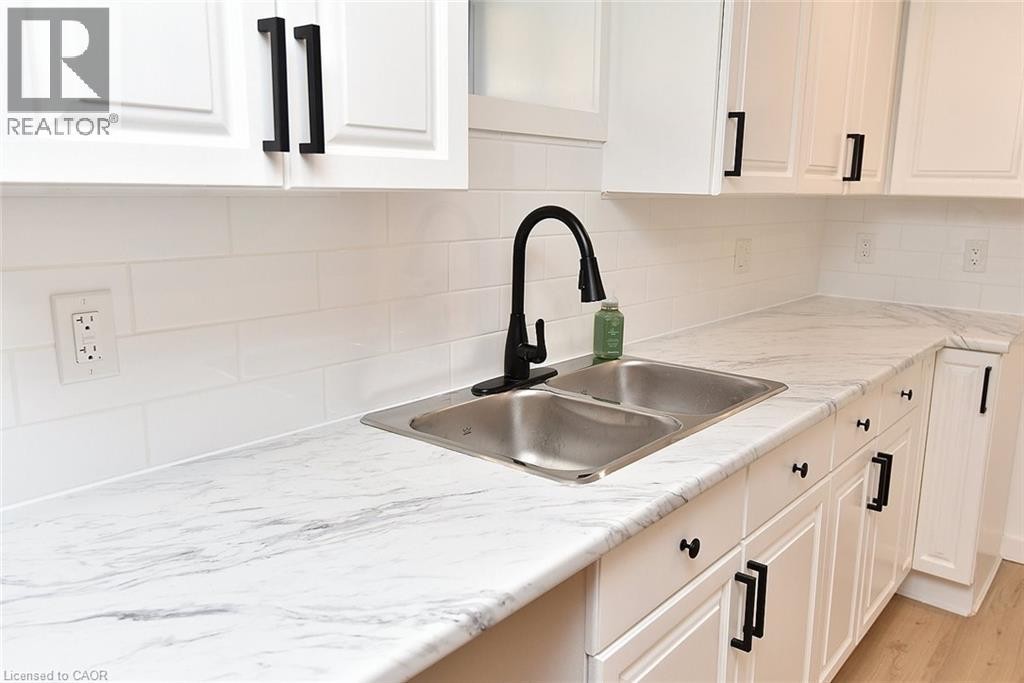 19 Gildea Street, Hamilton, ON - Indoor Photo Showing Kitchen With Double Sink