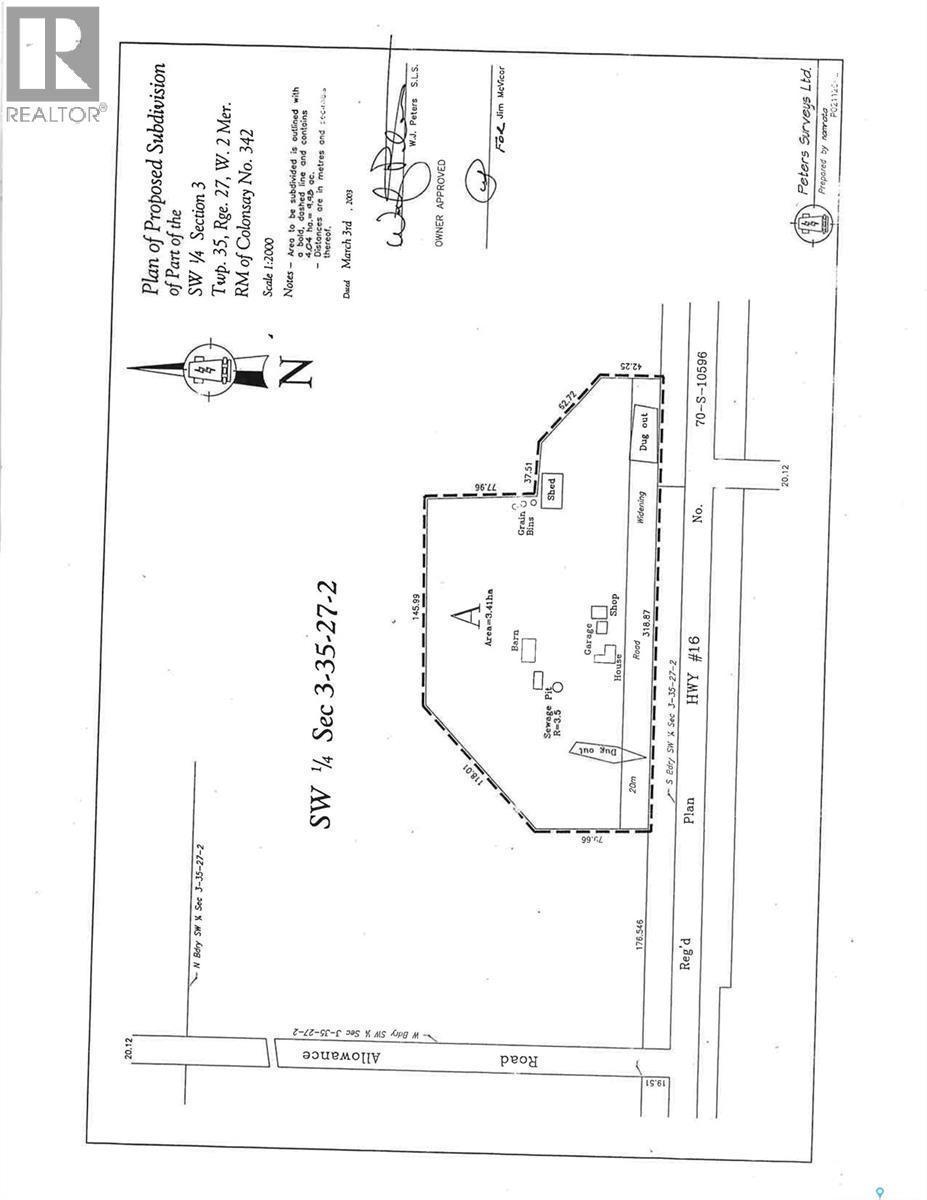 Mcvicar Acreage, Colonsay Rm No. 342, SK