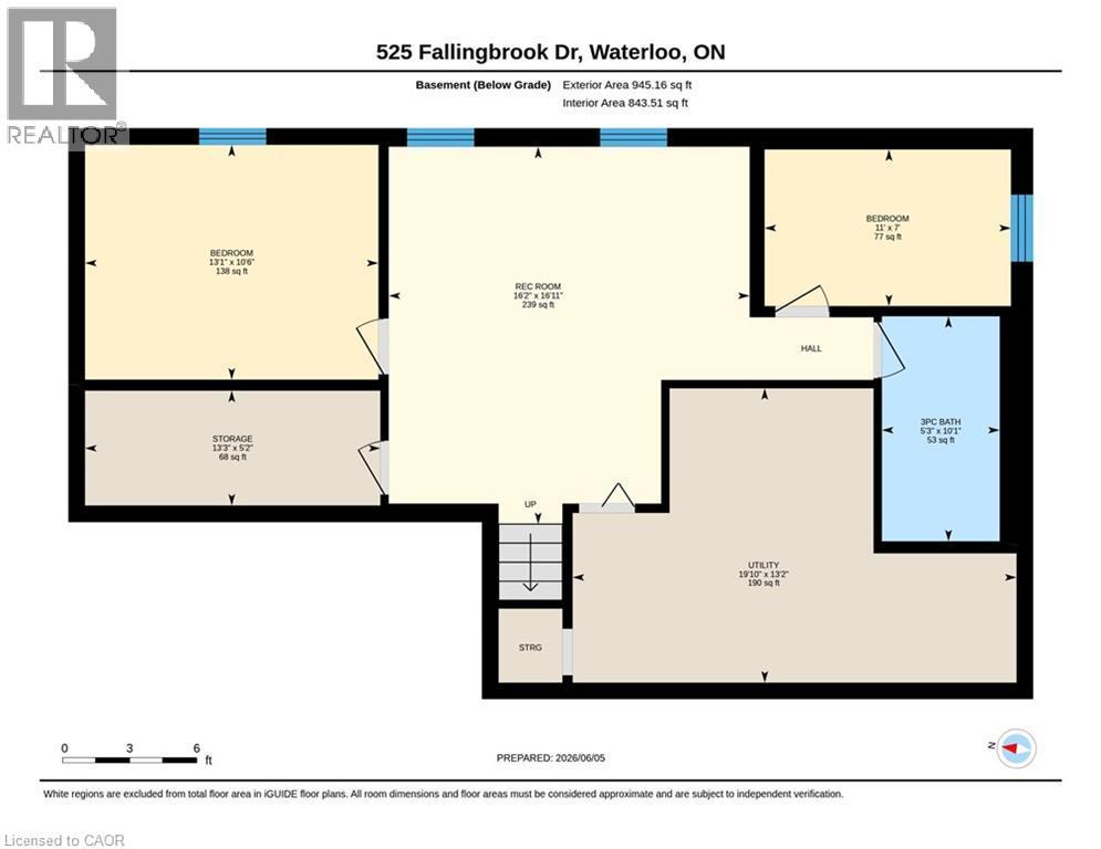 Floor plan - 525 Fallingbrook Drive, Waterloo, ON