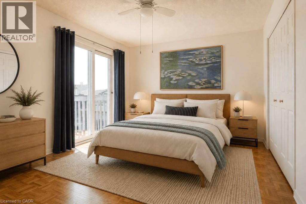 virtually staged - 266 Limeridge Road E Unit# 10, Hamilton, ON - Indoor Photo Showing Bedroom