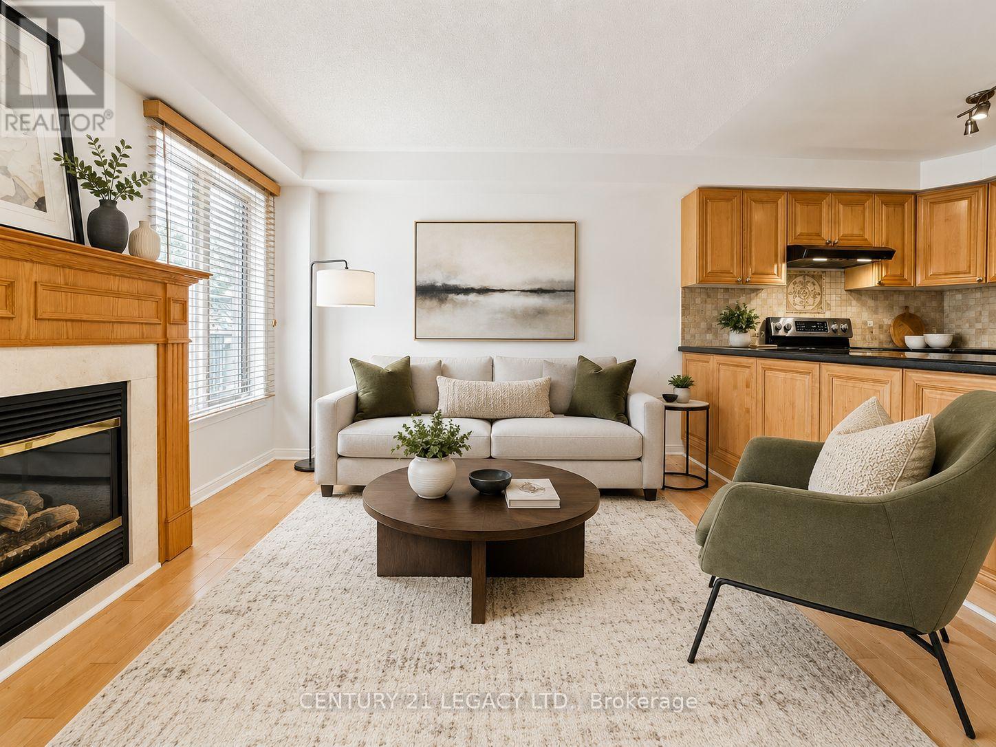 Virtually Staged Family Room - 1098 Carding Mill Place, Mississauga, ON
