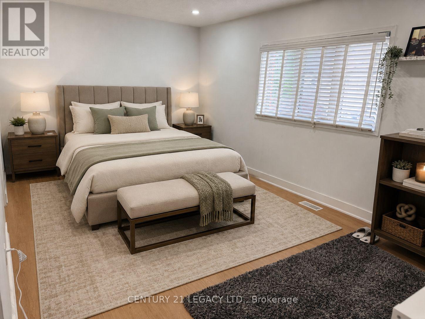 Virtually staged Master Bedroom - 1098 Carding Mill Place, Mississauga, ON