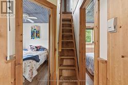 Storage loft above -