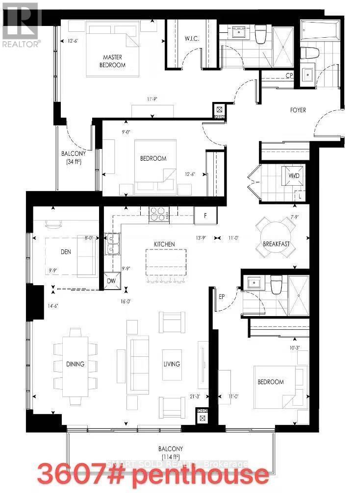 B 3607 - 12 Gandhi Lane, Markham, ON