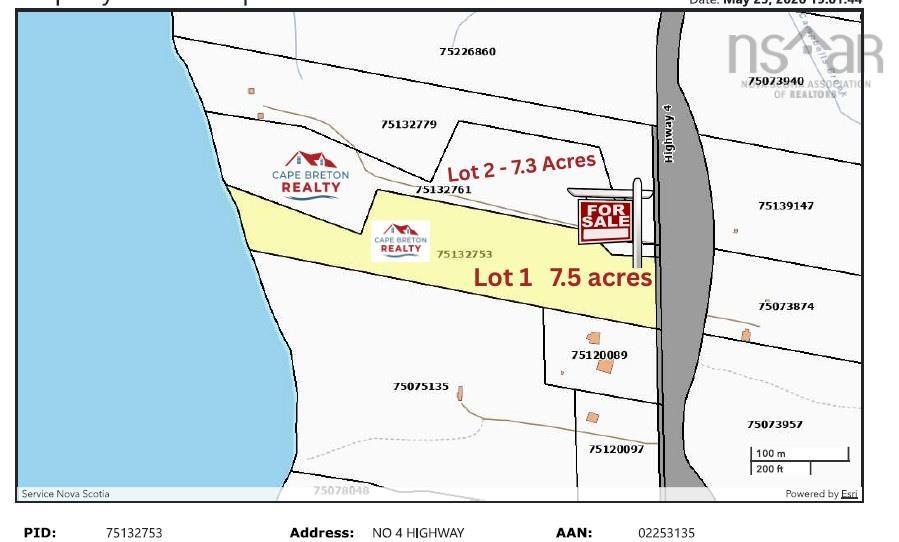 7.3 Acre Highway 4, Red Islands, NS