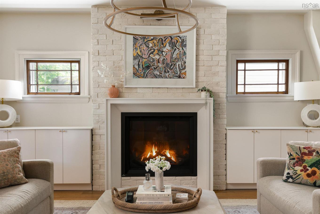 1630 Vernon Street, Halifax, NS - Indoor Photo Showing Living Room With Fireplace