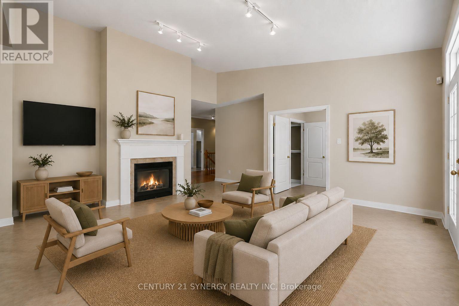 Virtually Staged Family Room - 17 Warnock Way, Ottawa, ON