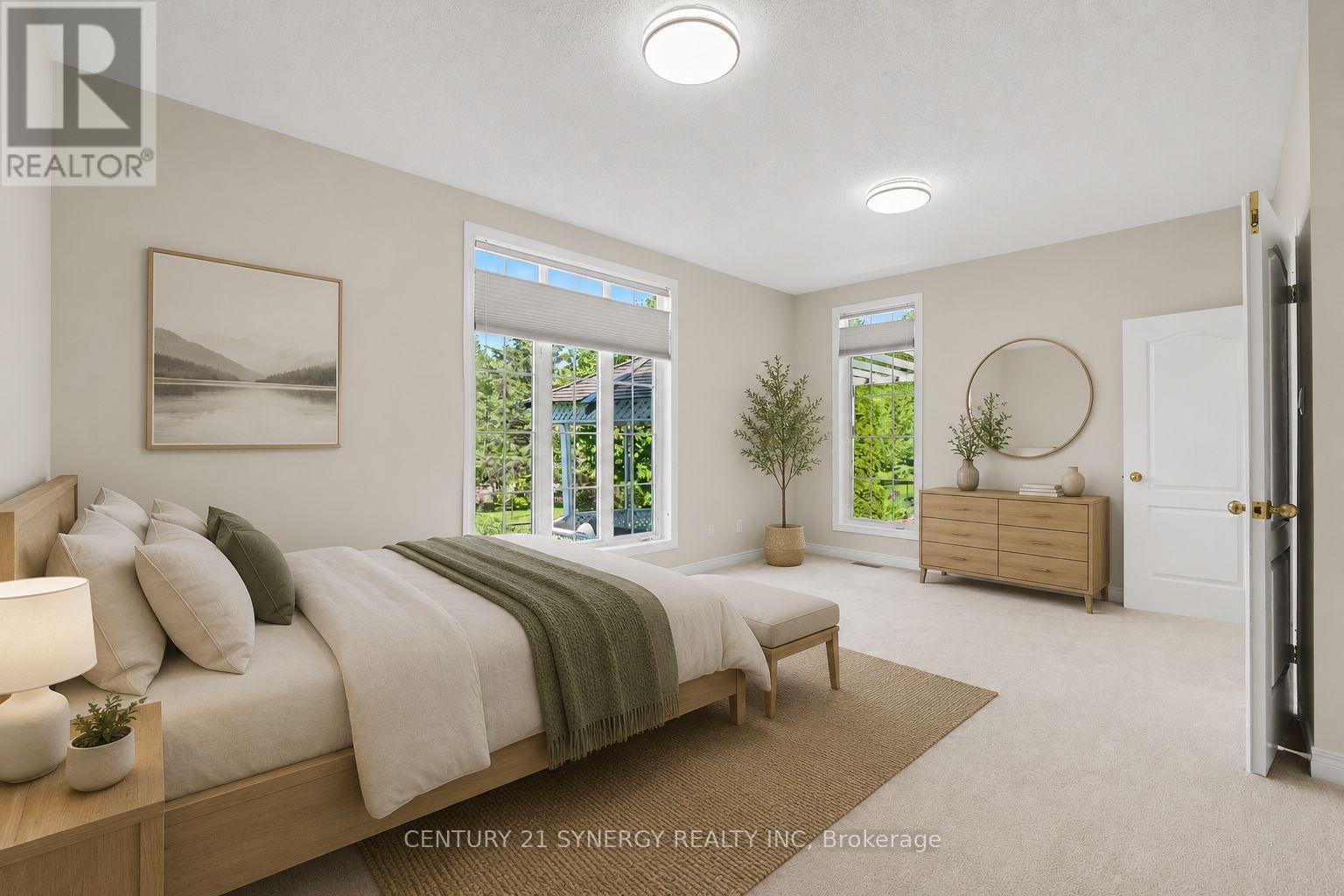 Virtually Staged Primary Bedroom - 17 Warnock Way, Ottawa, ON