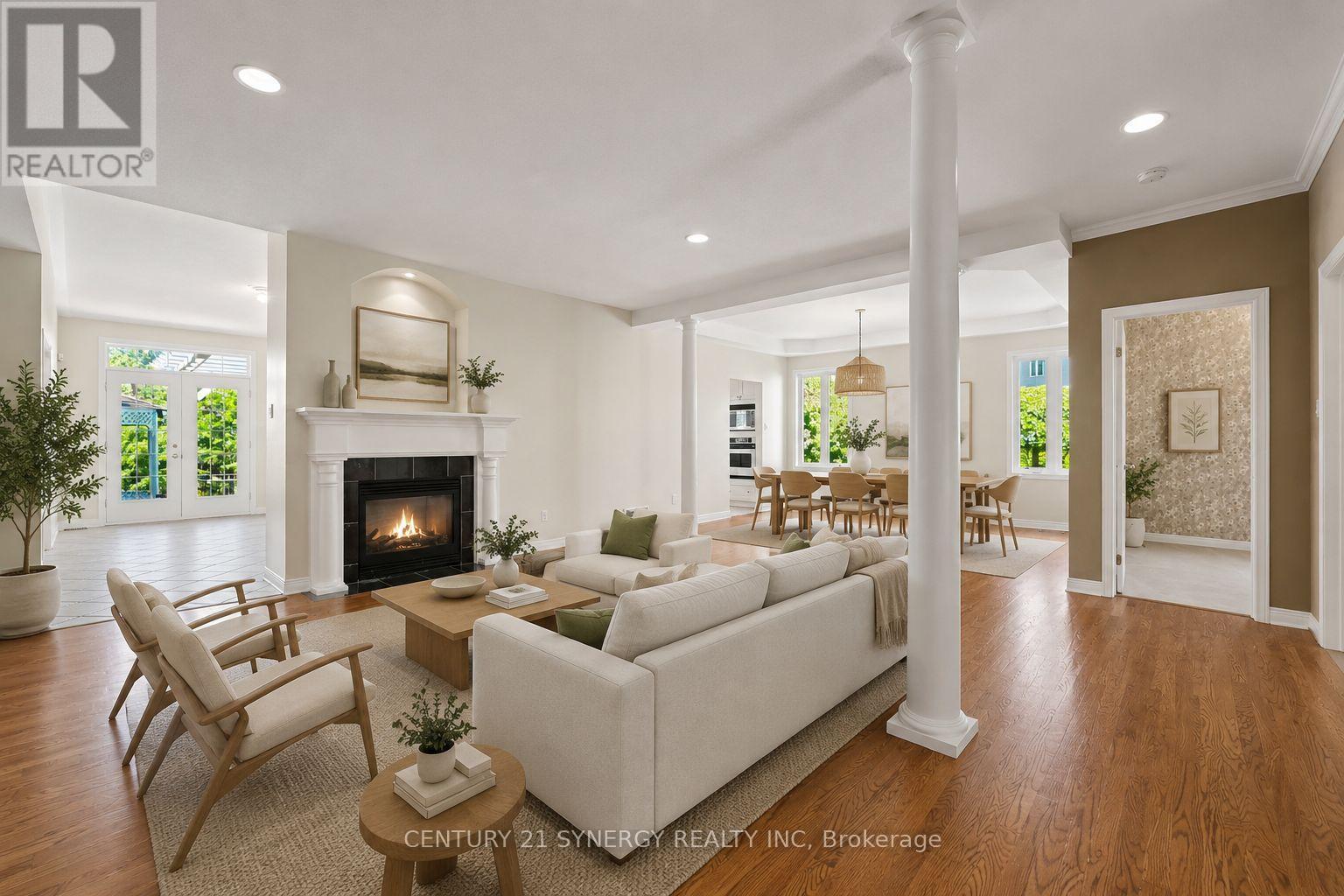 Virtually Staged Living and Dining - 17 Warnock Way, Ottawa, ON