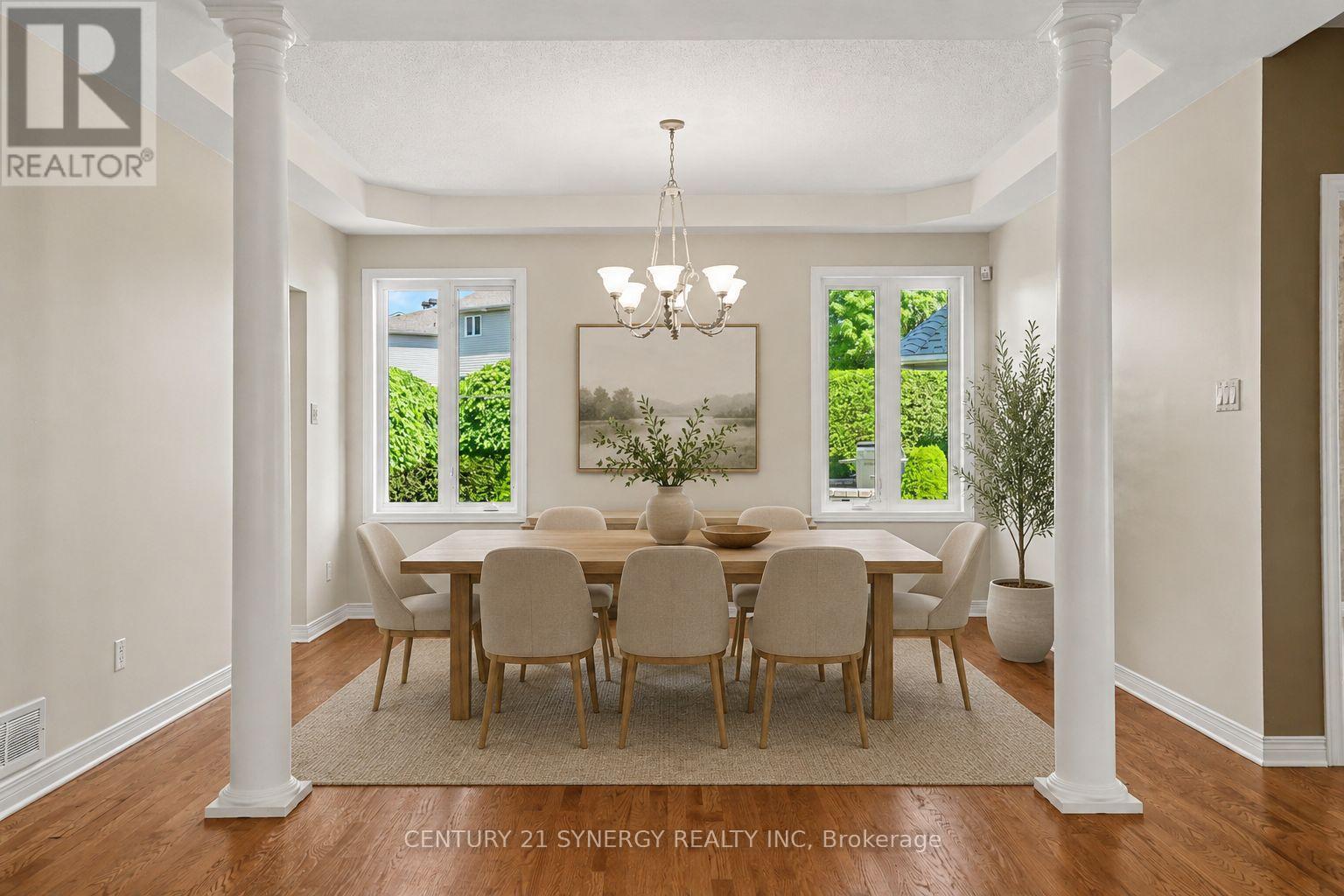 Virtually Staged Dining Room - 17 Warnock Way, Ottawa, ON
