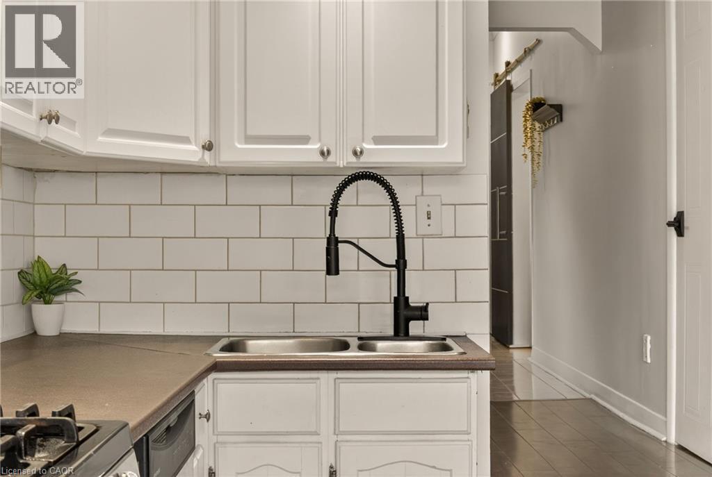 153 Ferrie Street E, Hamilton, ON - Indoor Photo Showing Kitchen With Double Sink