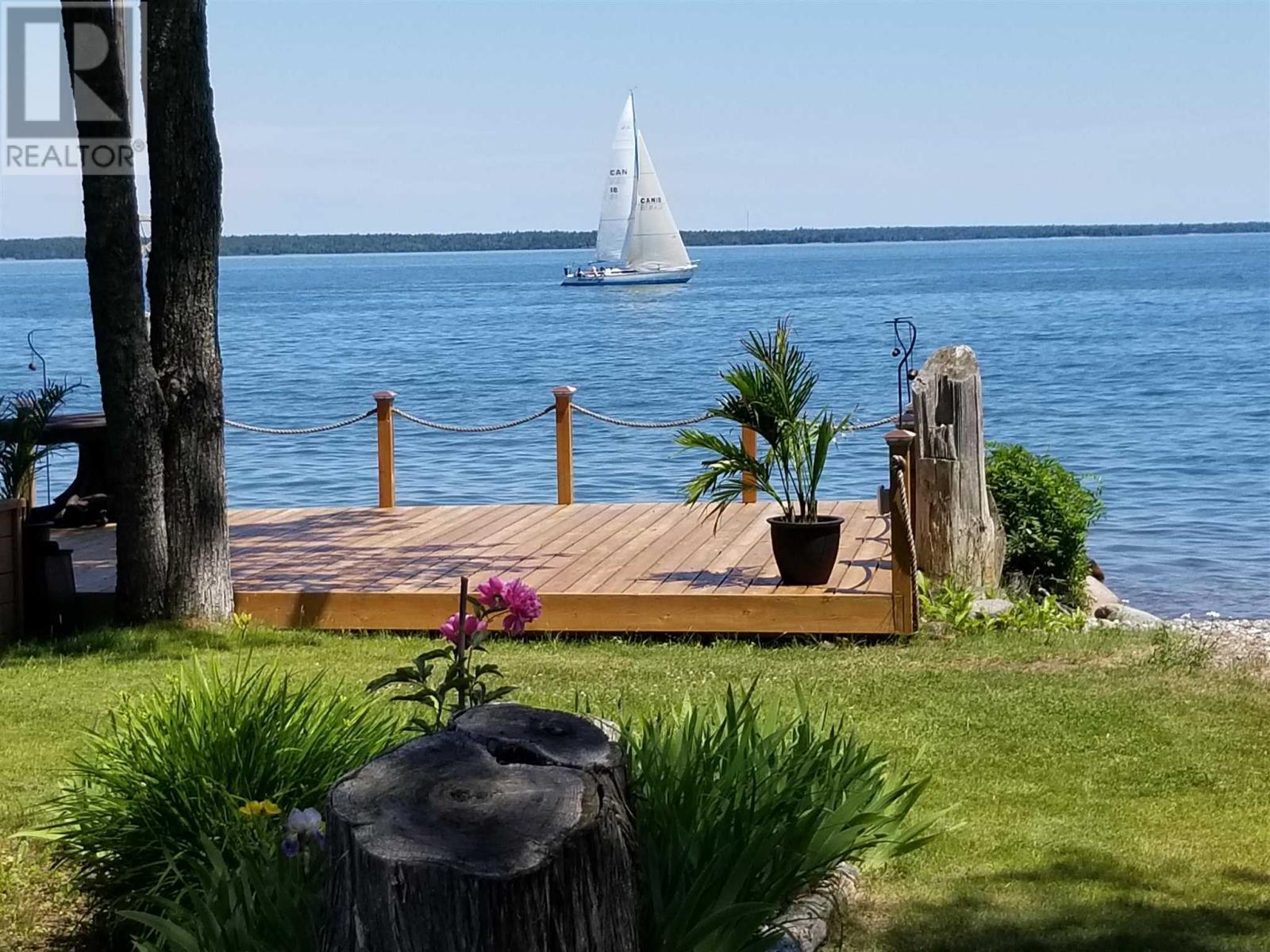 2778 Canoe Point Rd, Hilton Beach, ON - Outdoor With Body Of Water With View