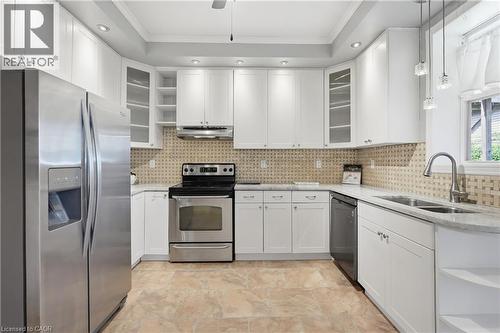 71 Aikman Avenue, Hamilton, ON - Indoor Photo Showing Kitchen With Double Sink With Upgraded Kitchen