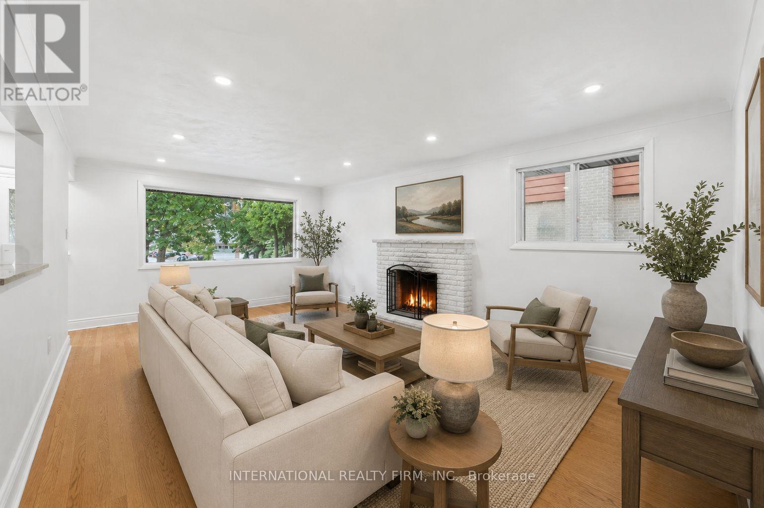 Family/living room - Virtually Staged - 1213 Erindale Drive, Ottawa, ON