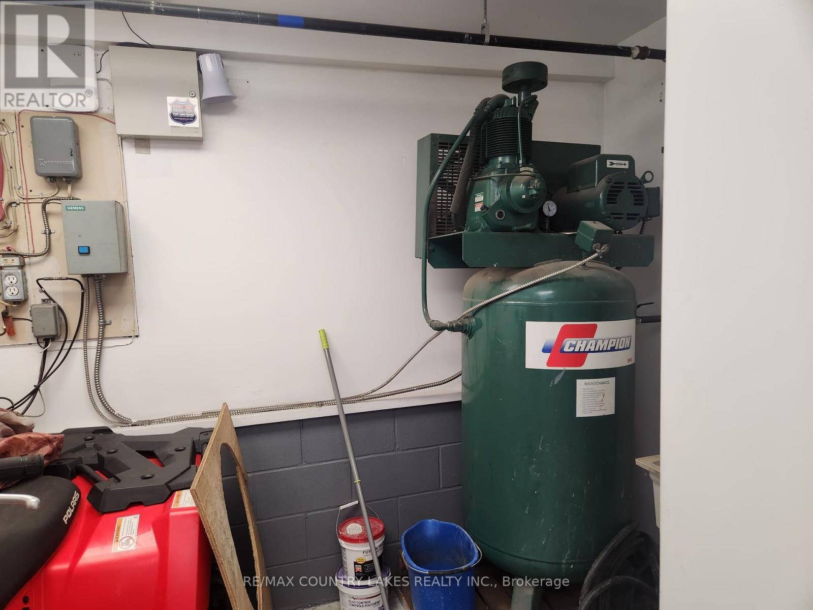 Compressor on Garage - 3232 Simcoe Road, Ramara, ON