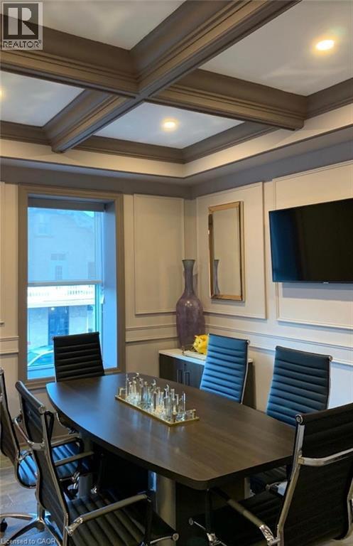 Tray ceiling with recessed lighting and crown molding - 385 E Wilson Street E Unit# 201, Ancaster, ON