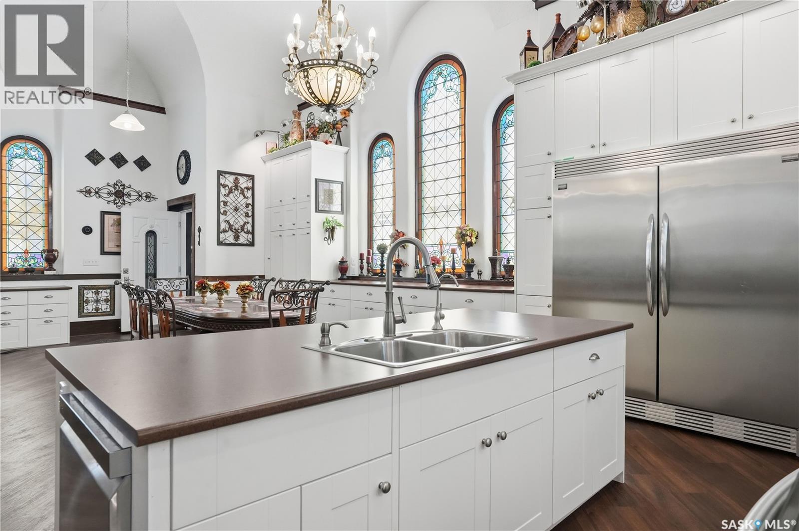 Mickleborough Acreage, Lumsden Rm No. 189, SK - Indoor Photo Showing Kitchen With Double Sink