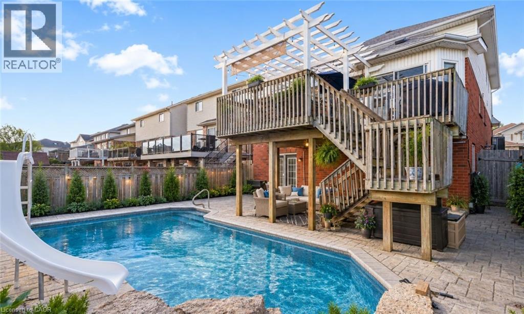 195 Green Vista Drive, Cambridge, ON - Outdoor With In Ground Pool With Deck Patio Veranda