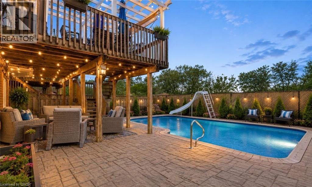 195 Green Vista Drive, Cambridge, ON - Outdoor With In Ground Pool With Deck Patio Veranda