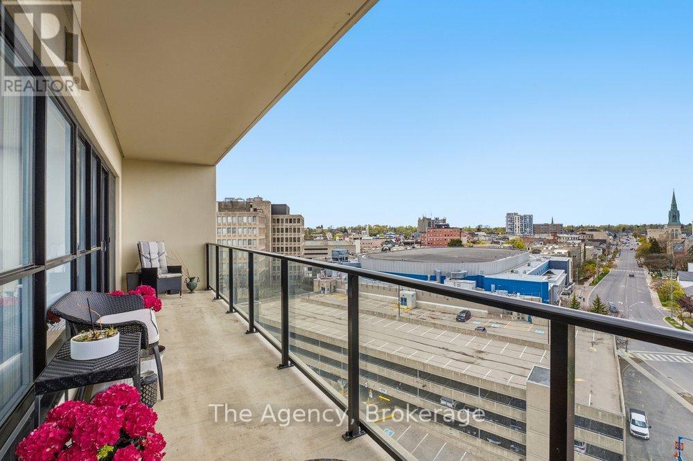 901 - 160 Macdonell Street, Guelph (Downtown), ON - Outdoor With Balcony With View With Exterior