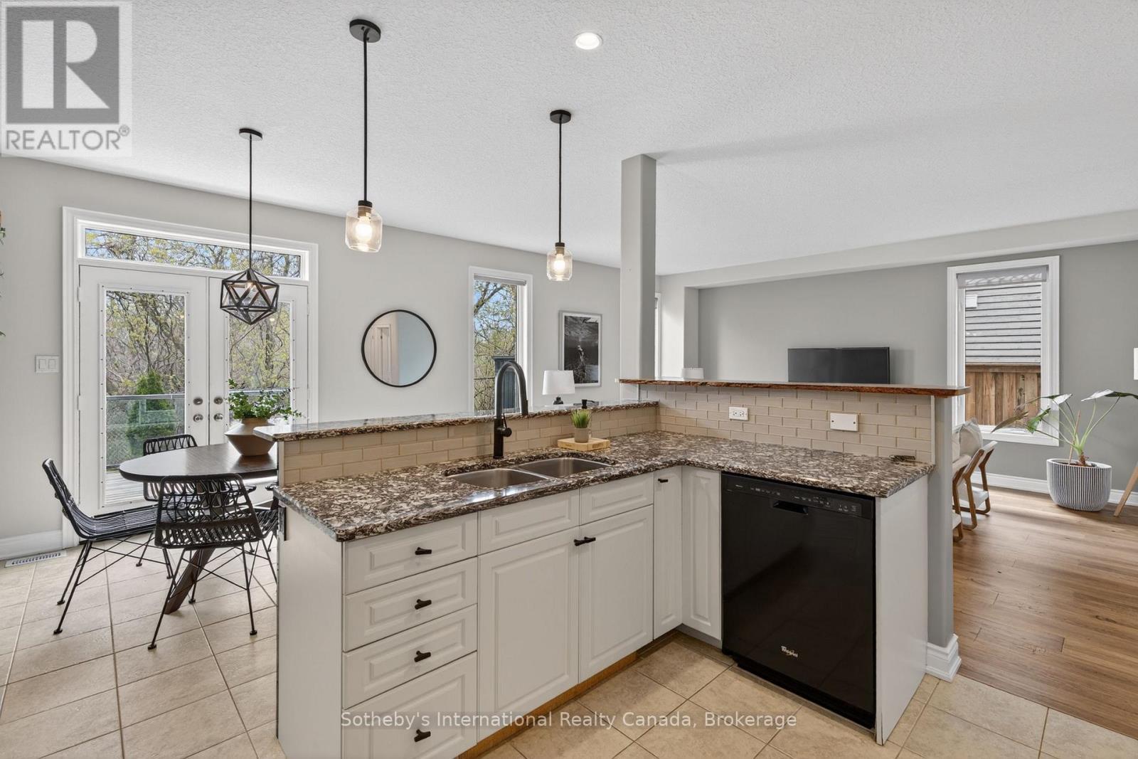 Kitchen - 19 Garbutt Crescent, Collingwood, ON - Indoor Photo Showing Kitchen With Double Sink