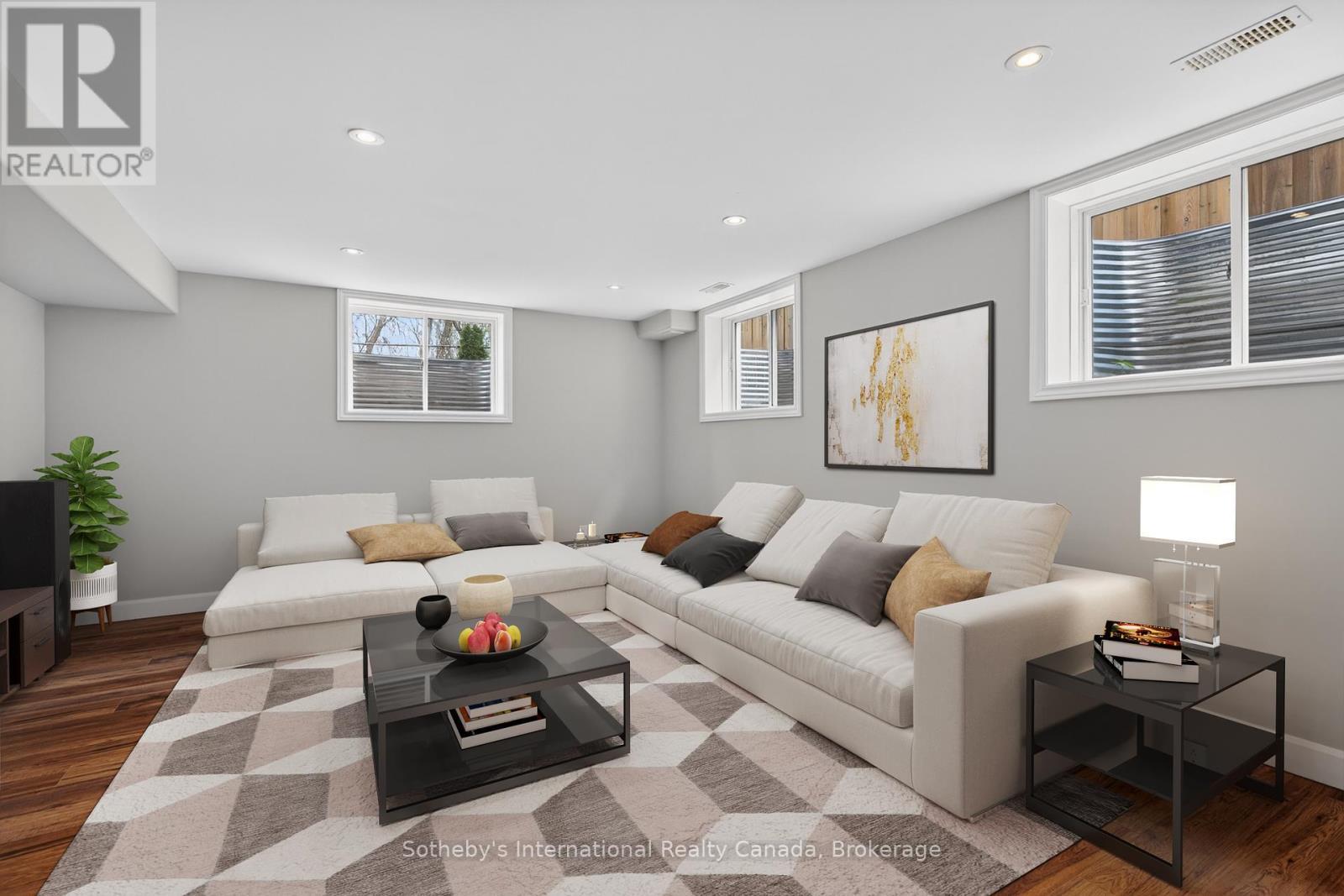 Rec Room (Virtually Staged) - 19 Garbutt Crescent, Collingwood, ON - Indoor