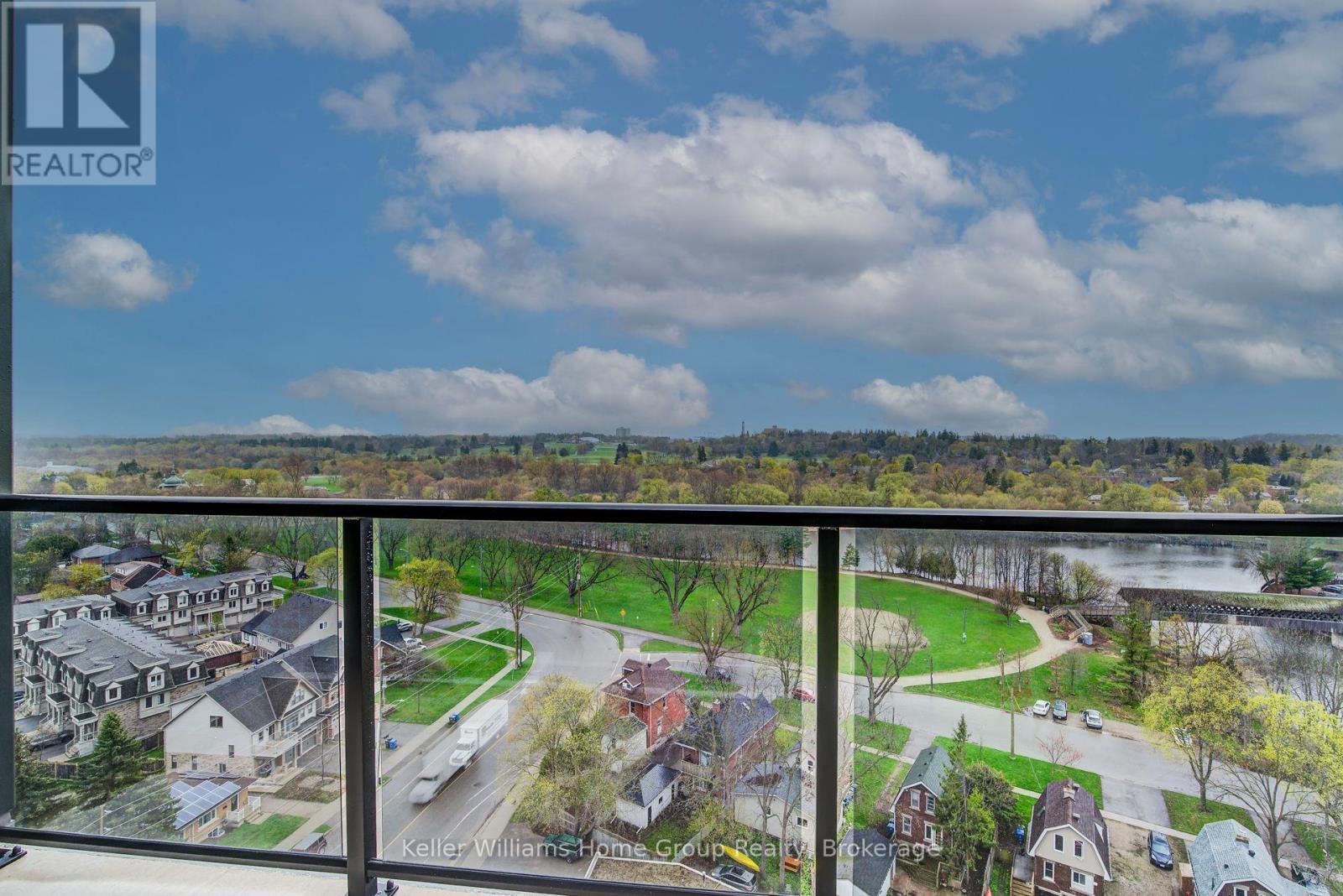 1201 - 71 Wyndham Street S, Guelph (St. Patrick'S Ward), ON - Outdoor With Balcony With View