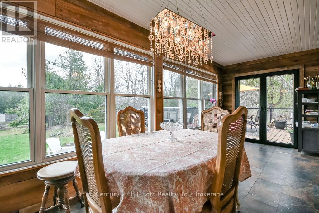 Dining Room with Stunning Views - 465 Ridge Road E, Oro-Medonte, ON - Indoor Photo Showing Dining Room