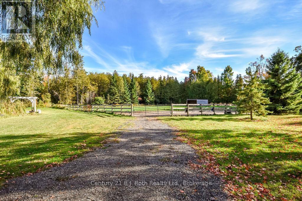 Paddock Behind the House - 465 Ridge Road E, Oro-Medonte, ON - Outdoor With View