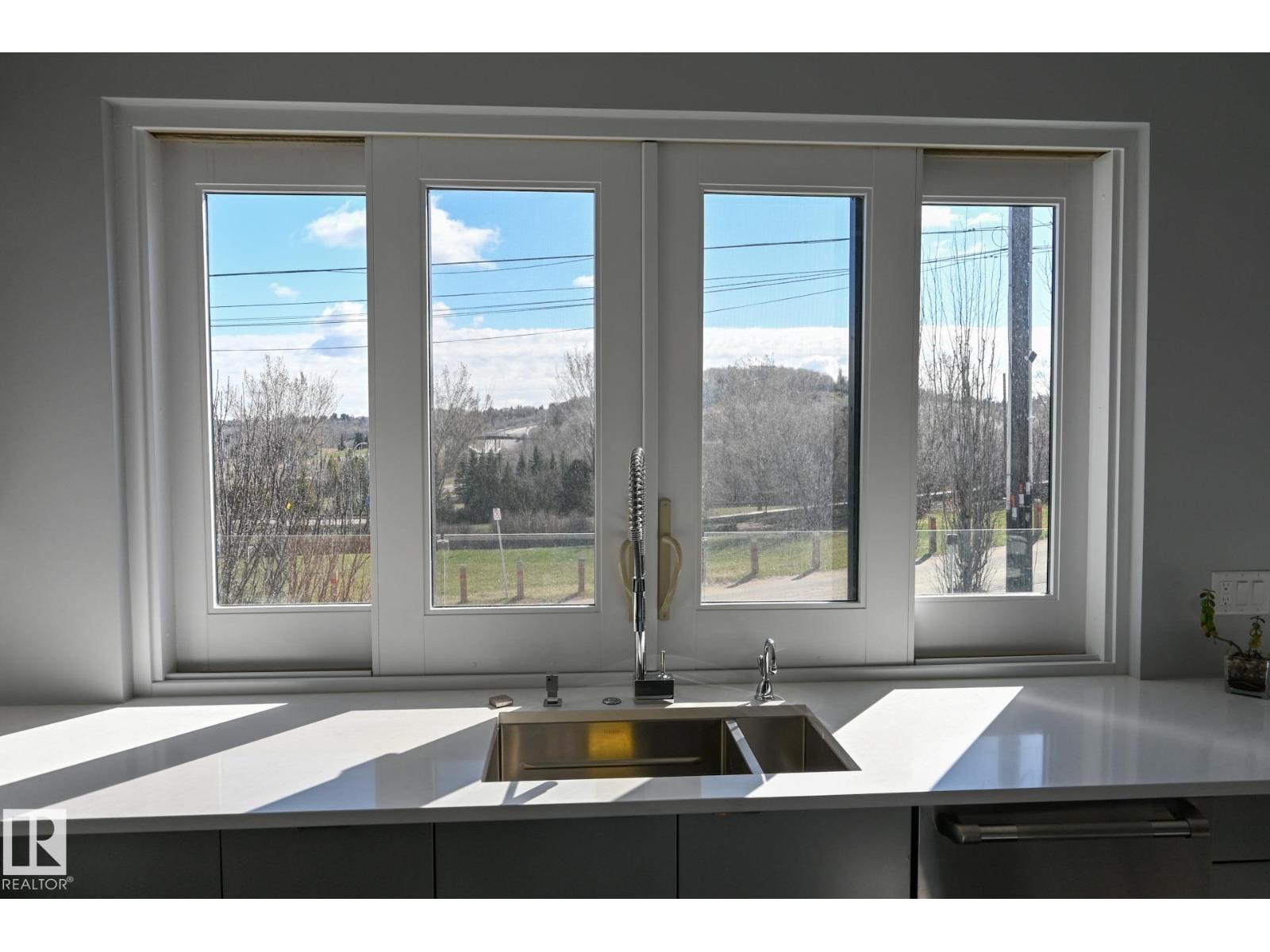 9509 99B St Nw, Edmonton, AB - Indoor Photo Showing Kitchen With Double Sink