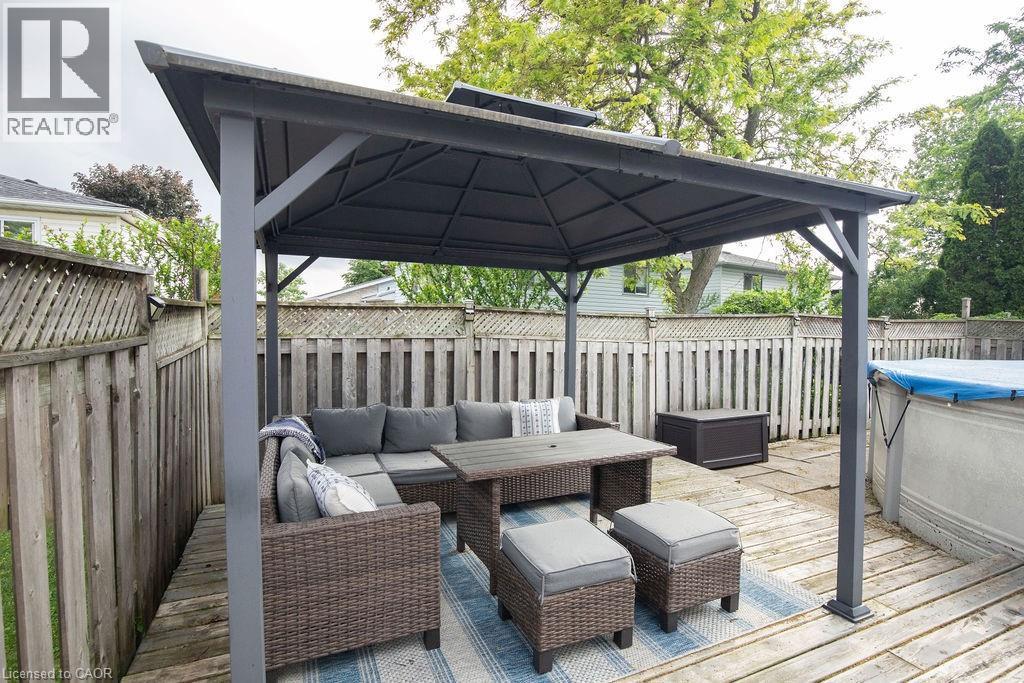 106 Ossington Drive, Hamilton, ON - Outdoor With Above Ground Pool With Deck Patio Veranda With Exterior