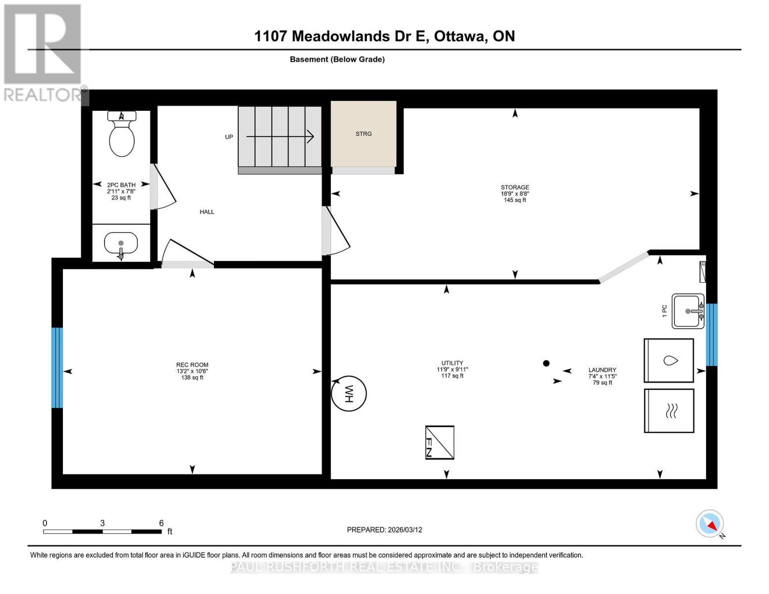iGuide Floor Plan- Basement - 1107 Meadowlands Drive, Ottawa, ON