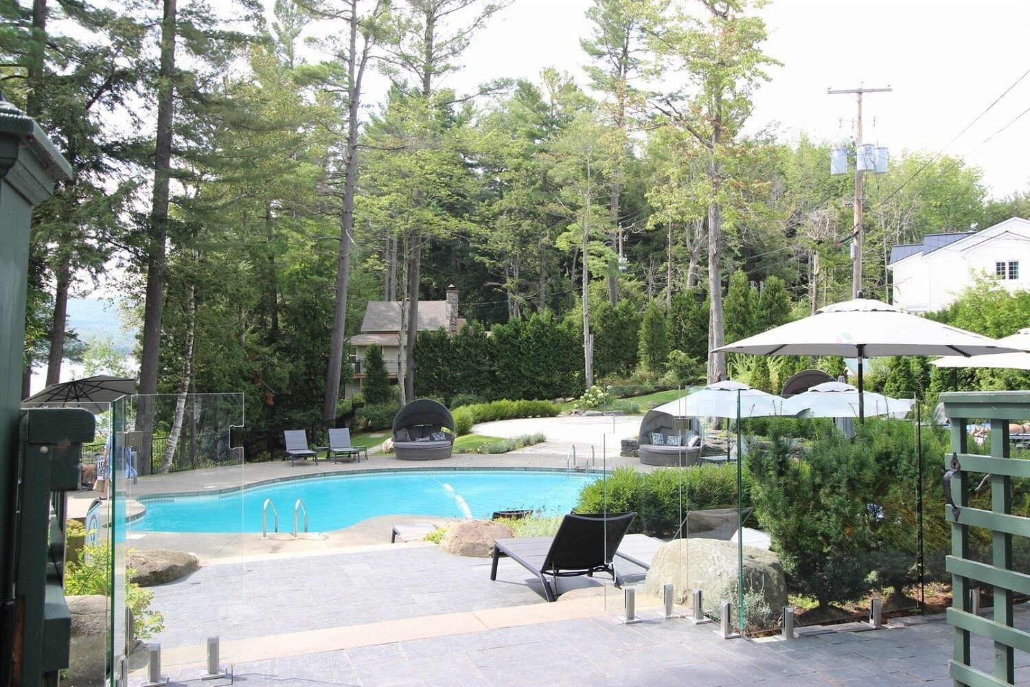 Pool - 114-694 Ch. Ripple Cove, Ayer'S Cliff, QC - Outdoor With In Ground Pool With Backyard